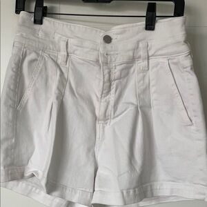 Veronica Beard High Waist White Shorts